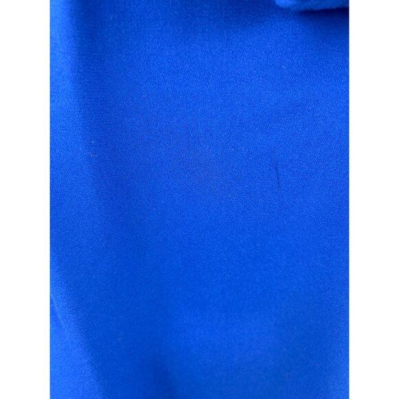 APT. 9 Women's One Shoulder Embroidered Ruffle Dress Blue Lined Royal Sz M NWT - Picture 8 of 14